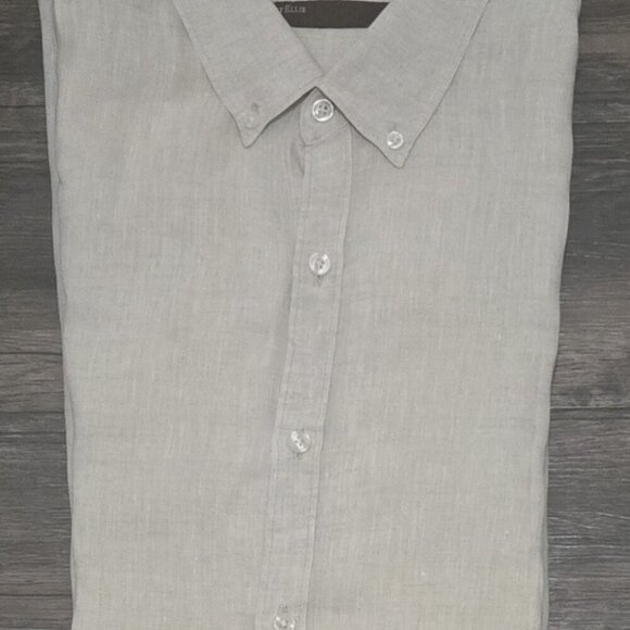 Perry Ellis Other - Perry Ellis Men's Timeless Linen Short Sleeve Breathable Regular Fit Shirt